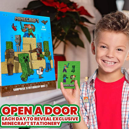 Minecraft Adventskalender, Blau/Grün