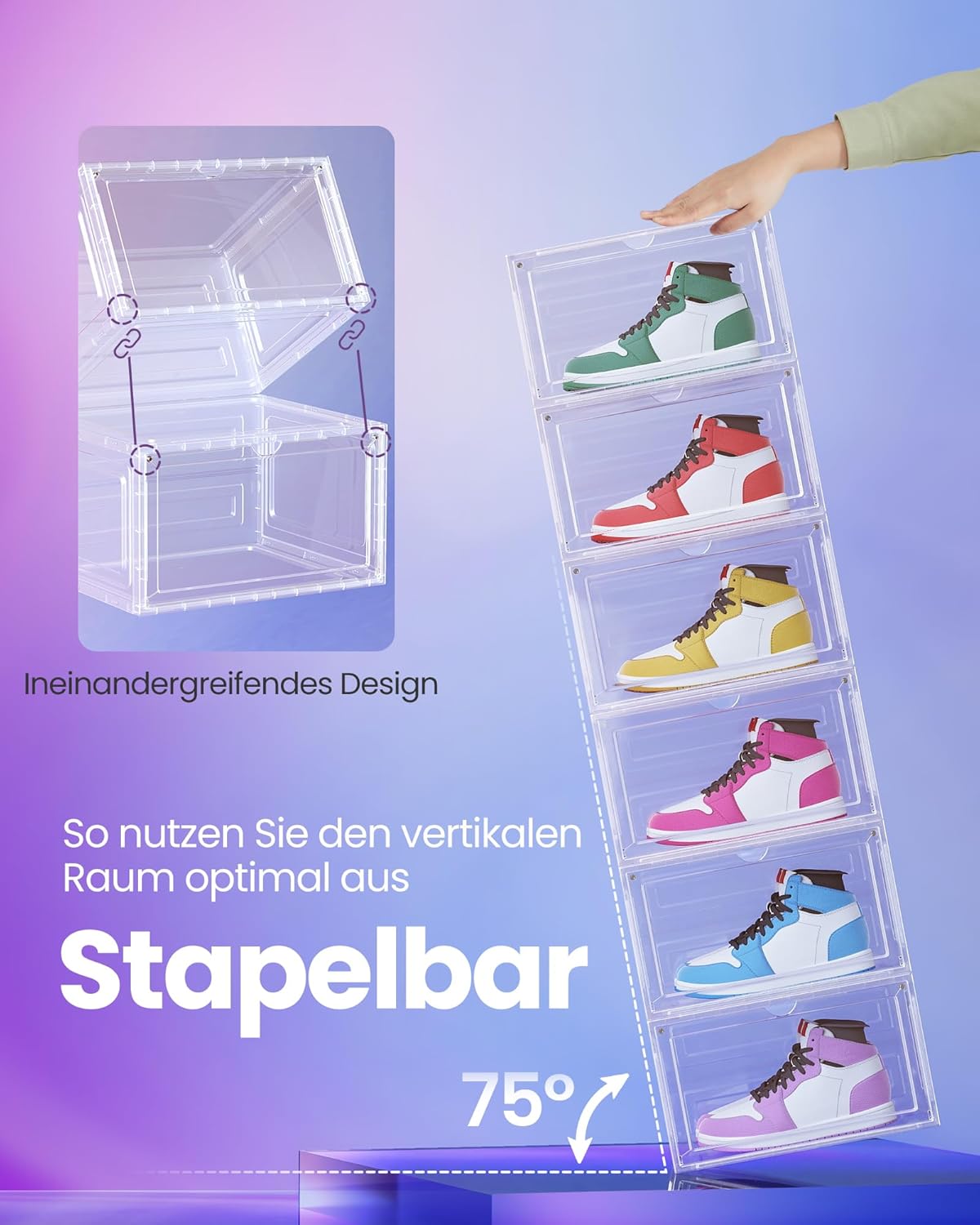 8er-Set Schuhboxen, 8