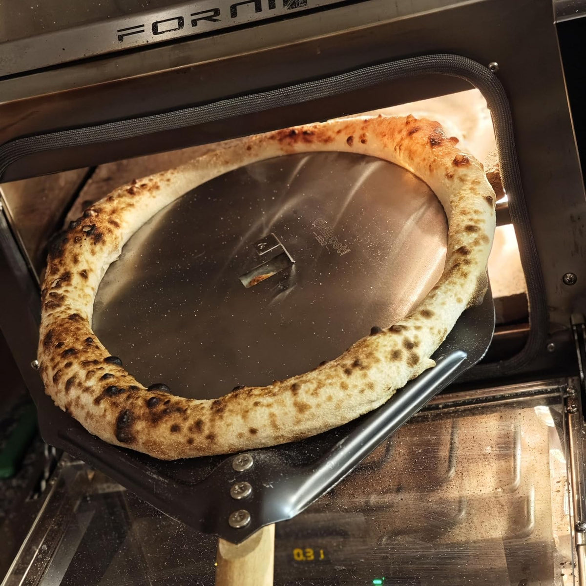 Edelstahl Backplatte für Pizza Blind Bake