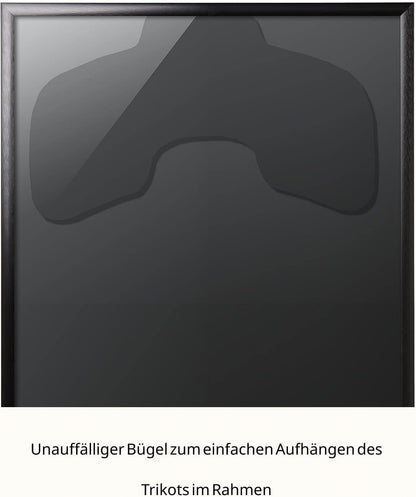 Trikotrahmen 3D-Bilderrahmen für Sporttrikots, Schwarz - Aluminium 70 x 90 cm