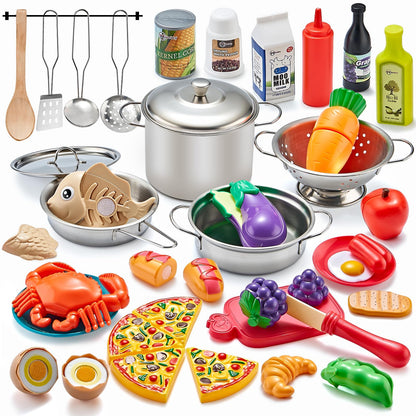 Kinderküche Spielset mit Zubehör (52-teilig)