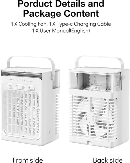 4-in-1 Mini Klimaanlage mit Luftkühler und Ventilator