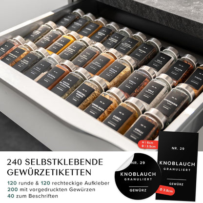 Gewürzgläser Set