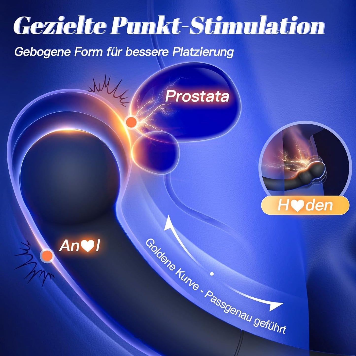 Analvibrator für Prostata- und G-Punkt-Stimulation