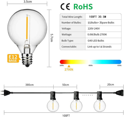 LED Lichterkette 30,5m