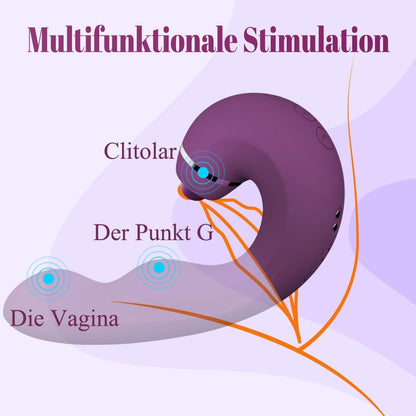 Erotik Butterfly Vibrator mit Klitoris- und G-Punkt-Stimulation, Purple