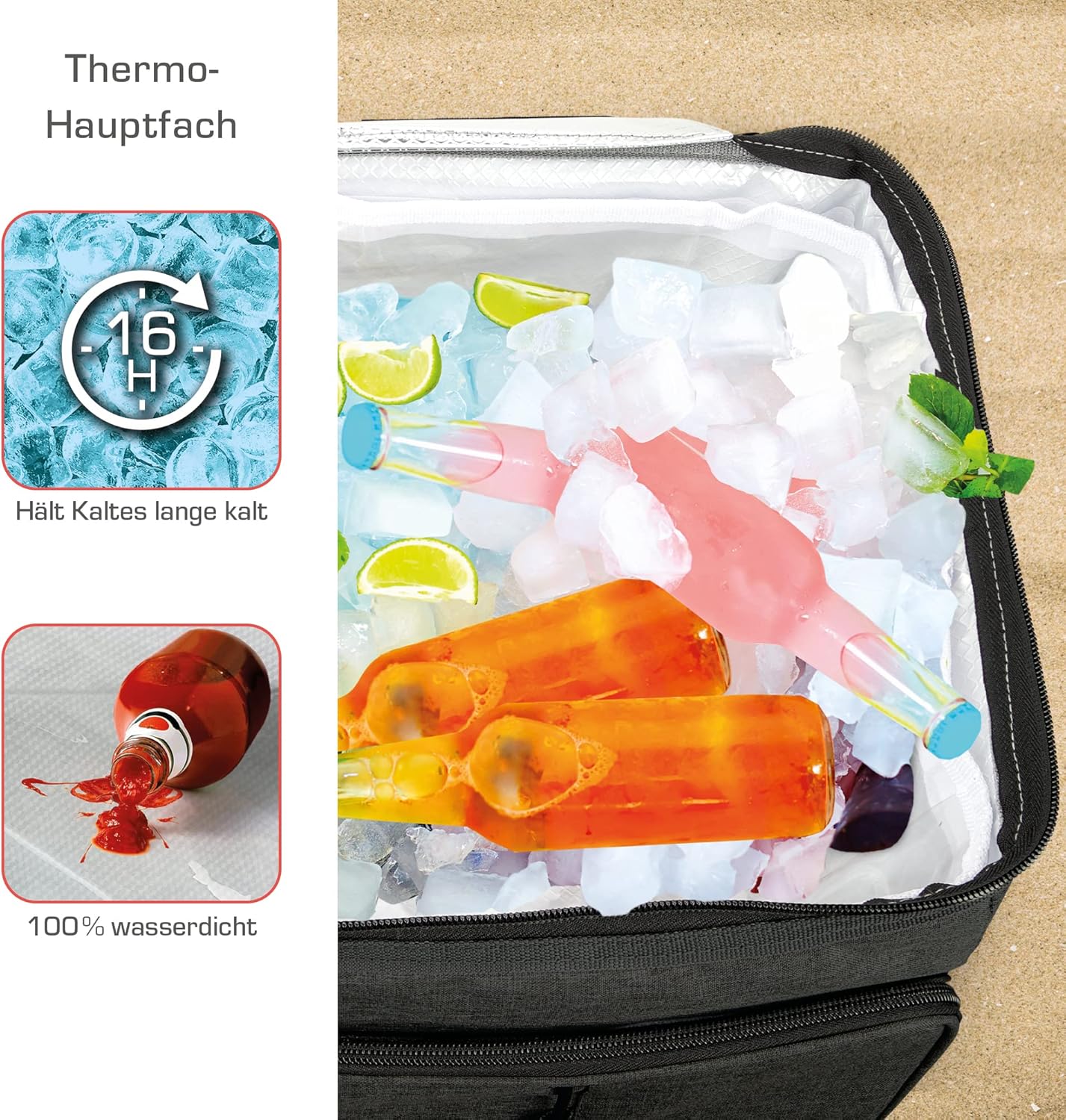 Kühltasche, Anthrazit - Grösse M: 45l