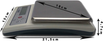 Digitale Küchenwaage 6kg/0.1g mit Abschaltautomatik, K F6K
