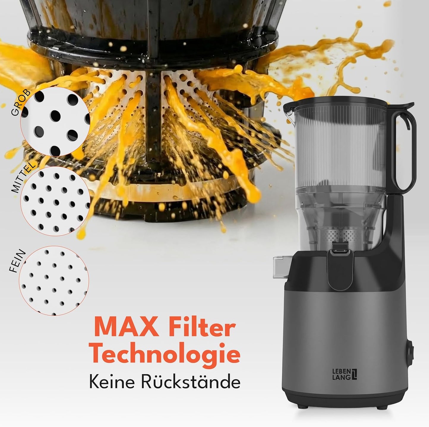 Slow Juicer, Grau