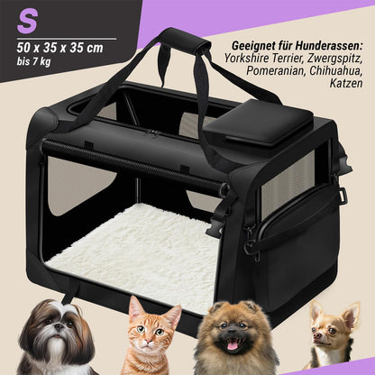 Faltbare Hunde-Transportbox, S - 49x34x34 cm