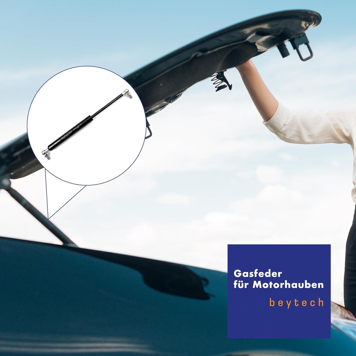 Gasdruckfeder für Türen & Kofferraum (700N, 500mm), 700 Newton 500 mm