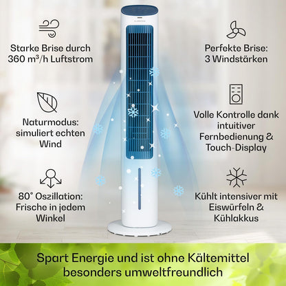 Klimagerät ohne Abluftschlauch, Weiss|Mistral