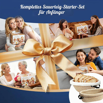 Sauerteig-Starter-Set mit Gärkörbchen und Zubehör, 21-baumwollseil Sauerteig Starter Set