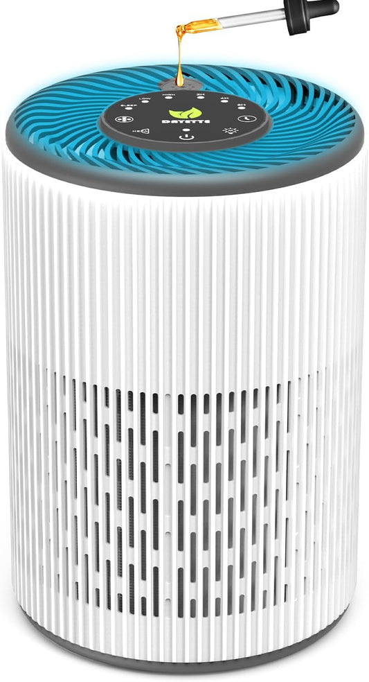 Tragbarer Luftreiniger mit Aroma & Nachtlicht, Lichter & Aroma