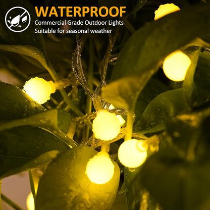 LED Lichterkette mit Fernbedienung, 300 LEDs, dimmbar, Warmweiß-b 39M