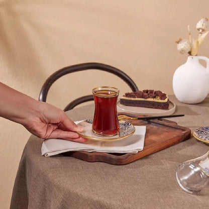 12-teiliges Teeservice für 6 Personen, Mehrfarbig 13 cm x 10 cm