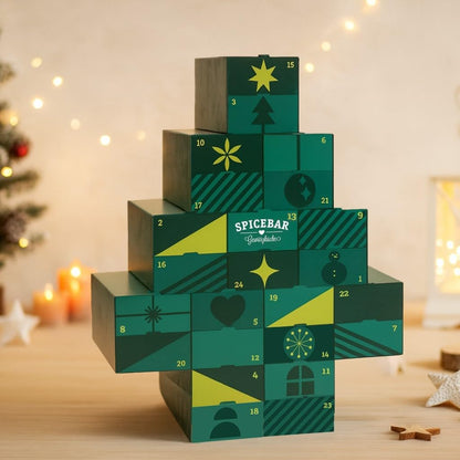 Gewürz-Adventskalender mit 24 Gewürzen, Gewürz Adventskalender