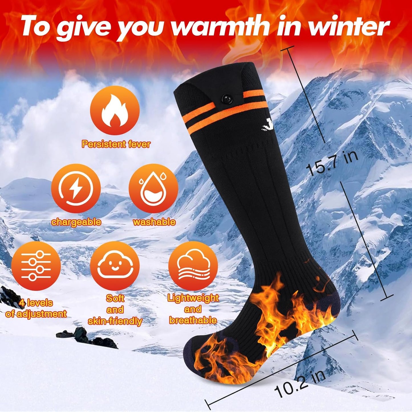 Beheizte Socken, APP-Steuerung