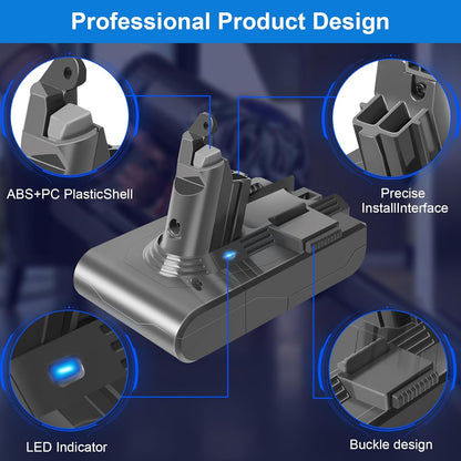 Ersatzakku für Dyson V6 Staubsauger