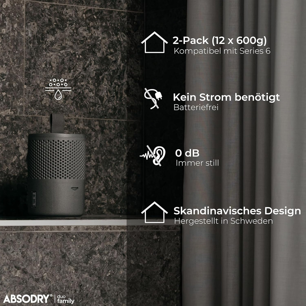 12er-Set Nachfüllpack für Luftentfeuchter, 12 X Nachfüllpack