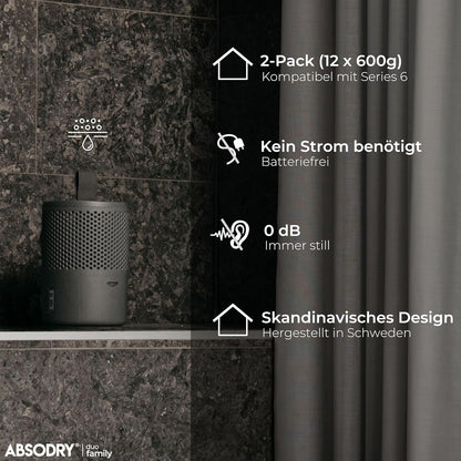 12er-Set Nachfüllpack für Luftentfeuchter, 12 X Nachfüllpack