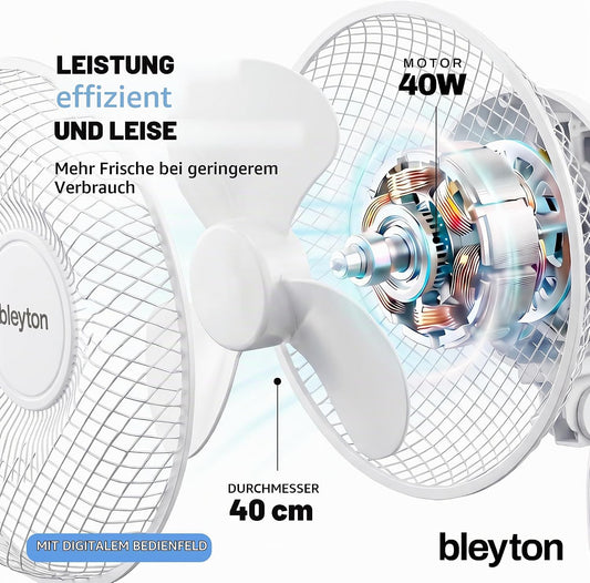 Shadow Wandventilator mit Fernbedienung und Timer
