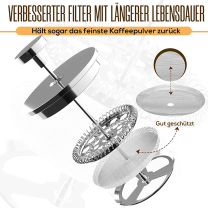 French Press für 8 Tassen, 1 Liter