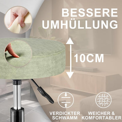 Rollhocker höhenverstellbar, 360° drehbar, ergonomisch, Grün