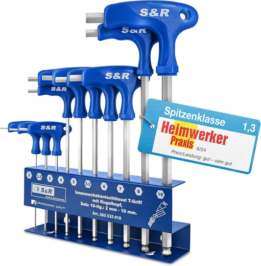 10-teiliges Innensechskantschlüssel-Set
