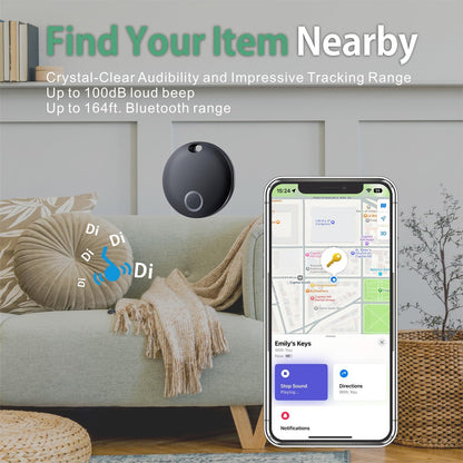 4er-Pack Smart Tag Pro - Koffer- und Schlüsselfinder, 4er Pack Schwarz