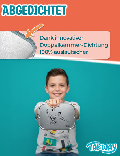 Brotdose mit 3-Fach-Unterteilung und Pusteblumendesign, Pusteblume 3-Fächer