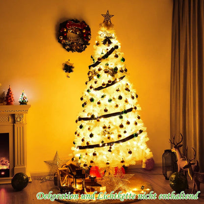 Künstlicher Tannenbaum, Weiss, 210 cm