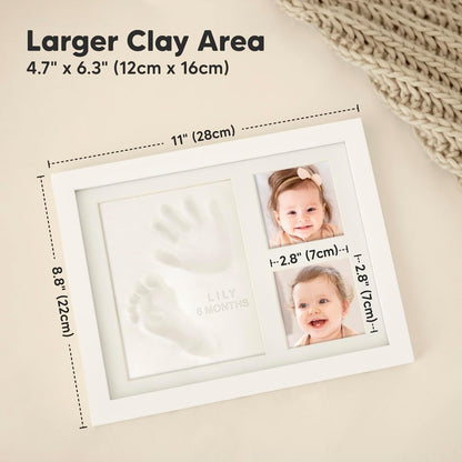 Baby Hand- und Fussabdruck Set, Alpine White Solo