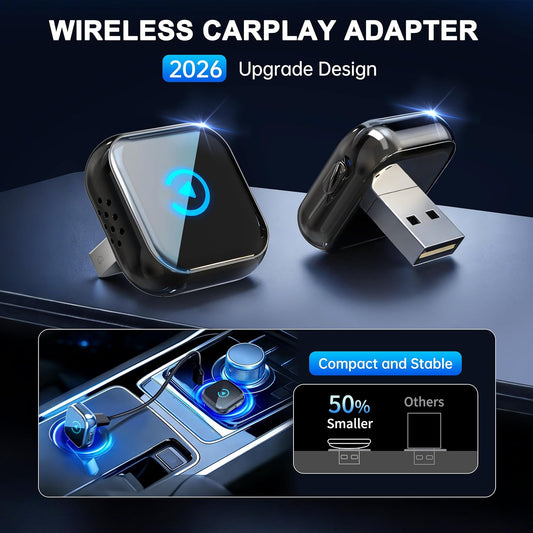 CarPlay Wireless Adapter mit Instant Switch, black01