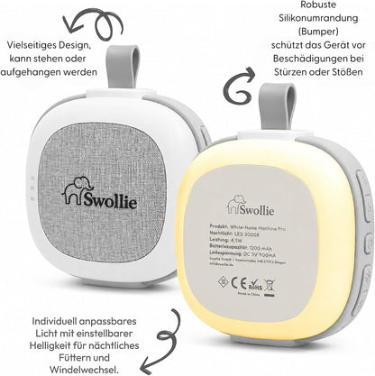 White Noise Gerät & Nachtlicht mit Soundsensor