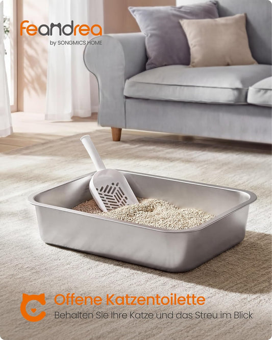 Offenes Katzenklo mit Schaufel, 45 x 35 x 15 cm