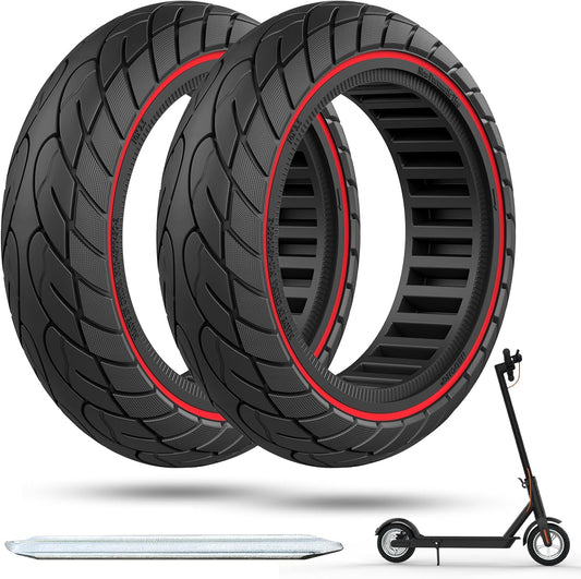 Ersatz-Vollgummireifen 60/70-6.5 für Ninebot, Red-2pcs