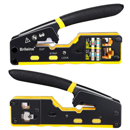RJ45 Crimpwerkzeug Ethernet Kit, RJ45 Crimper Kit-Yellow
