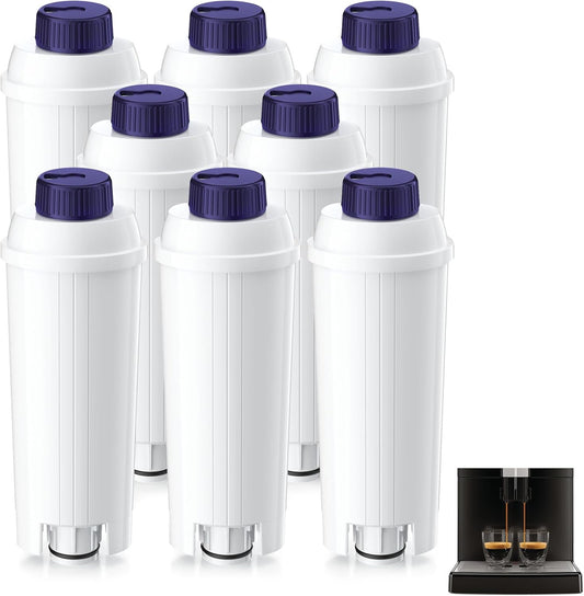 Wasserfilter für De'Longhi Kaffeevollautomaten mit Datumsanzeige, 8 Stück(1er Pack)