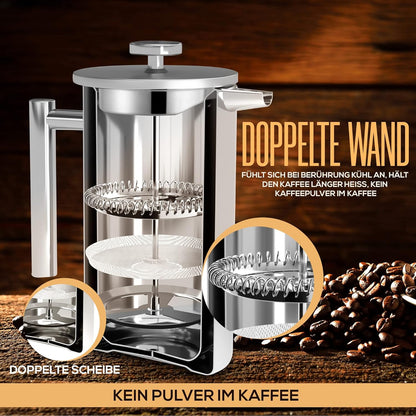 French Press für 8 Tassen, 1 Liter