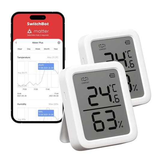 Thermometer Hygrometer mit App (2er Set), Meter Plus*2