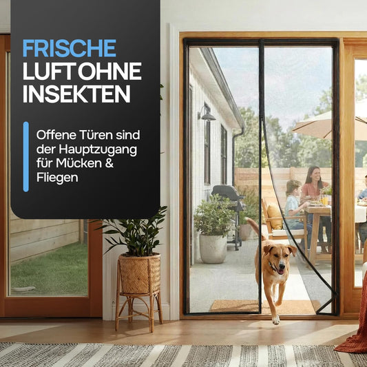 Magnetisches Fliegengitter für Balkontüren (95 x 220 cm), 95 x 220