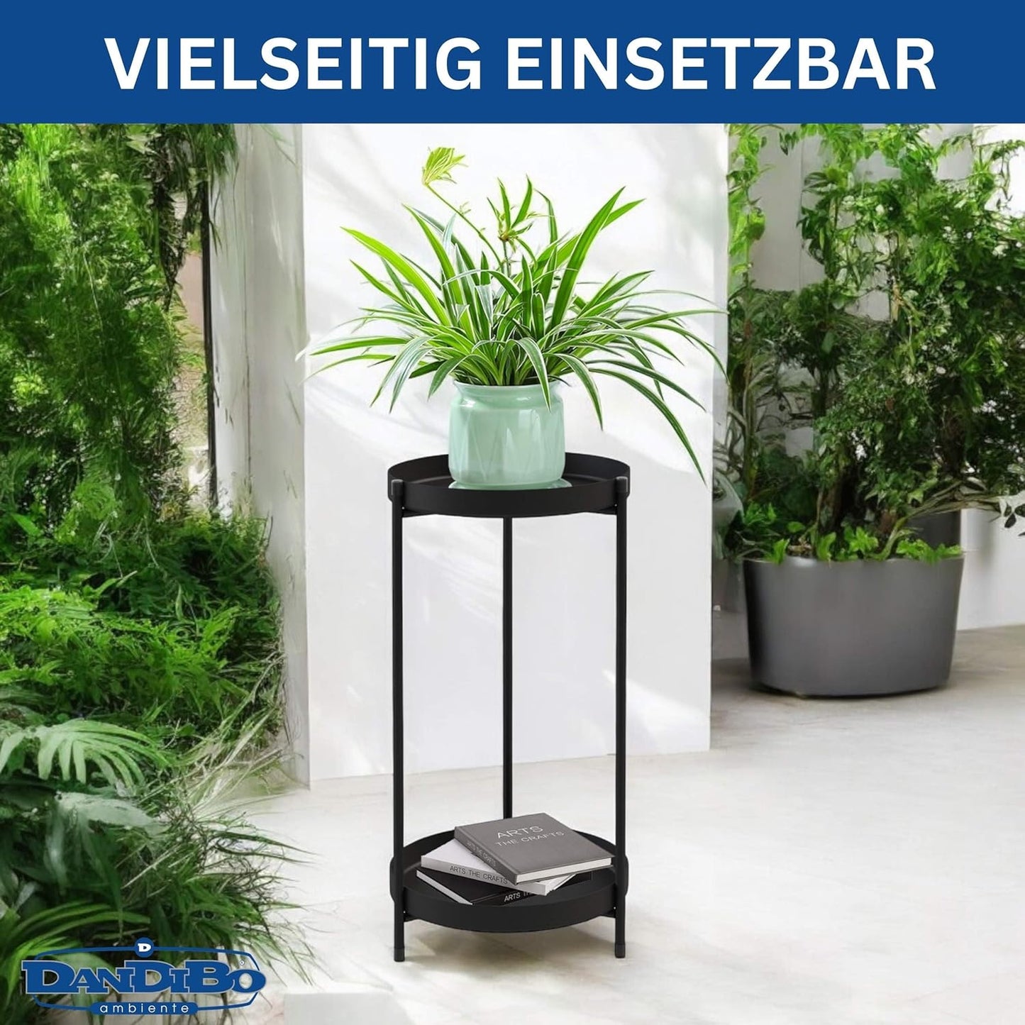 Blumenständer mit 2 Etagen Design