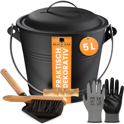 Ascheeimer-Set Piton, Piton 5L Eimer + Kehrset