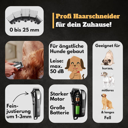 Akku-Hundeschermaschine
