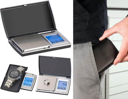 Digitale Taschen-Feinwaage mit Touch-Display