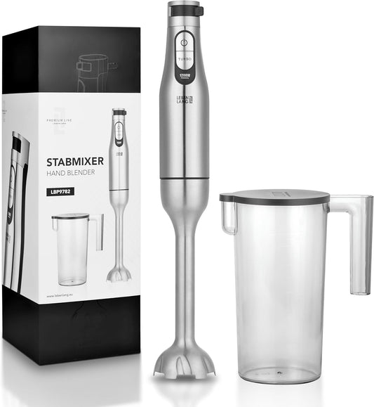 Stabmixer mit Messbecher & Spritzschutz, Stabmixer + Messbecher - 1200W