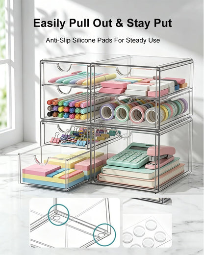 Schreibtisch Organizer 2er-Set, 7 Schubladen