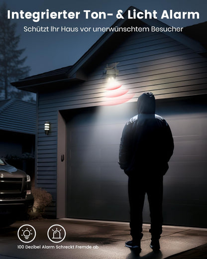 2K Solar-Überwachungskamera, 1 Solarkamera