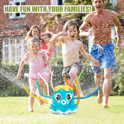 Wasserspielzeug Oktopus-Sprinkler ab 3 Jahre, Oktopus-Blau